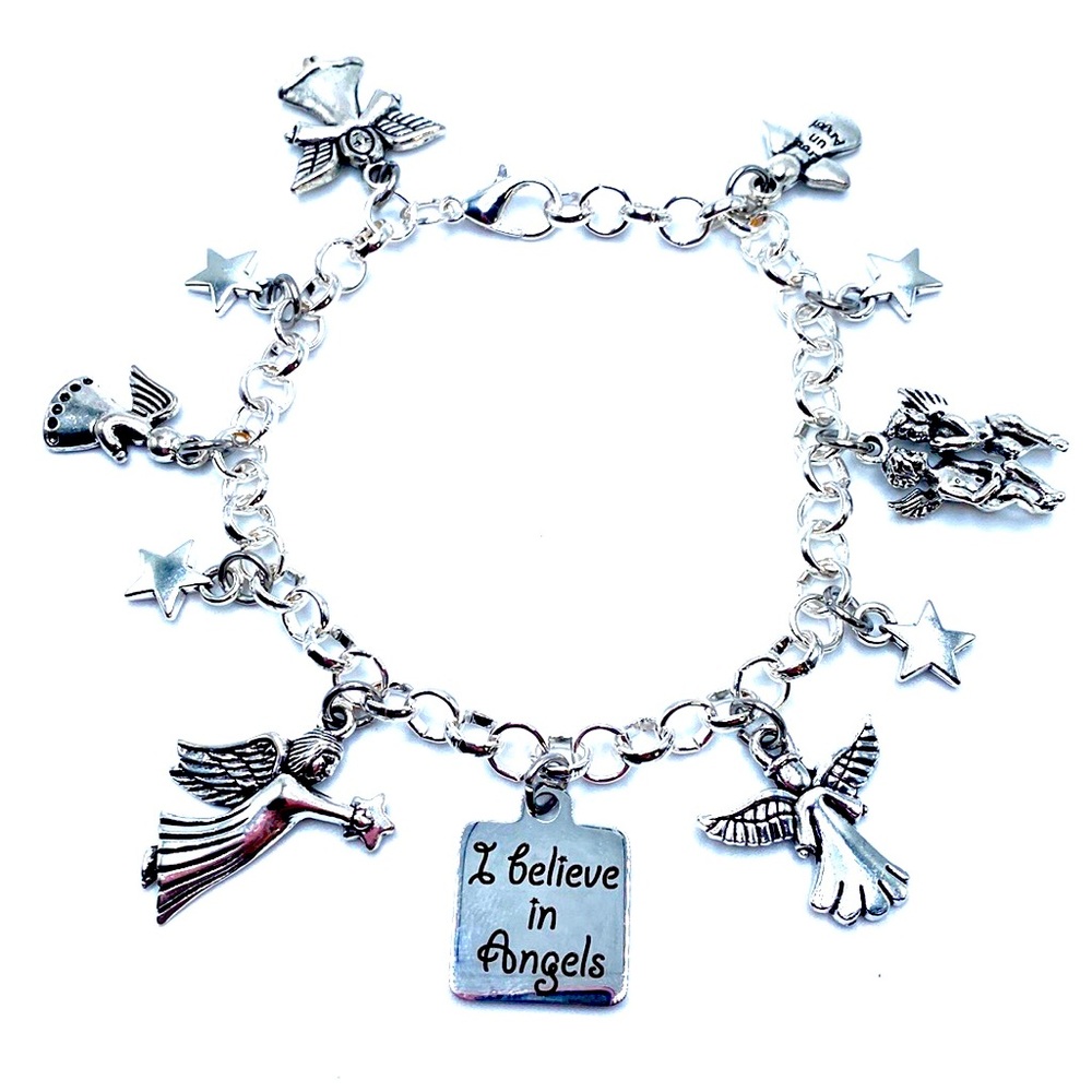 I Believe In Angels Charm Bracelet